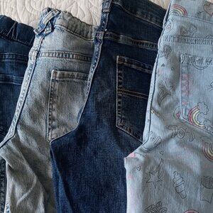 Bundle of 4 pairs of jeans - girl, size 12/14